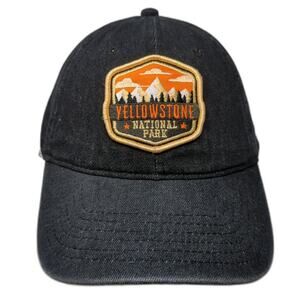 Yellowstone National Park Slideback Baseball Cap Black One Size H3 Headwear